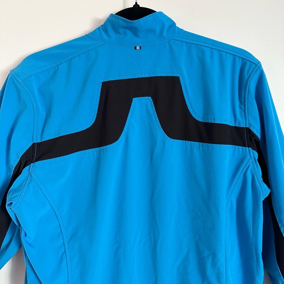 J.LINDEBERG Blue Black Soft Shell Windbreaker Jacket Full Zip - Picture 14 of 15